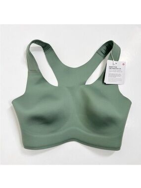 Lululemon NWT Go Further Bra with Support Code Technology Grey Eucalyptus